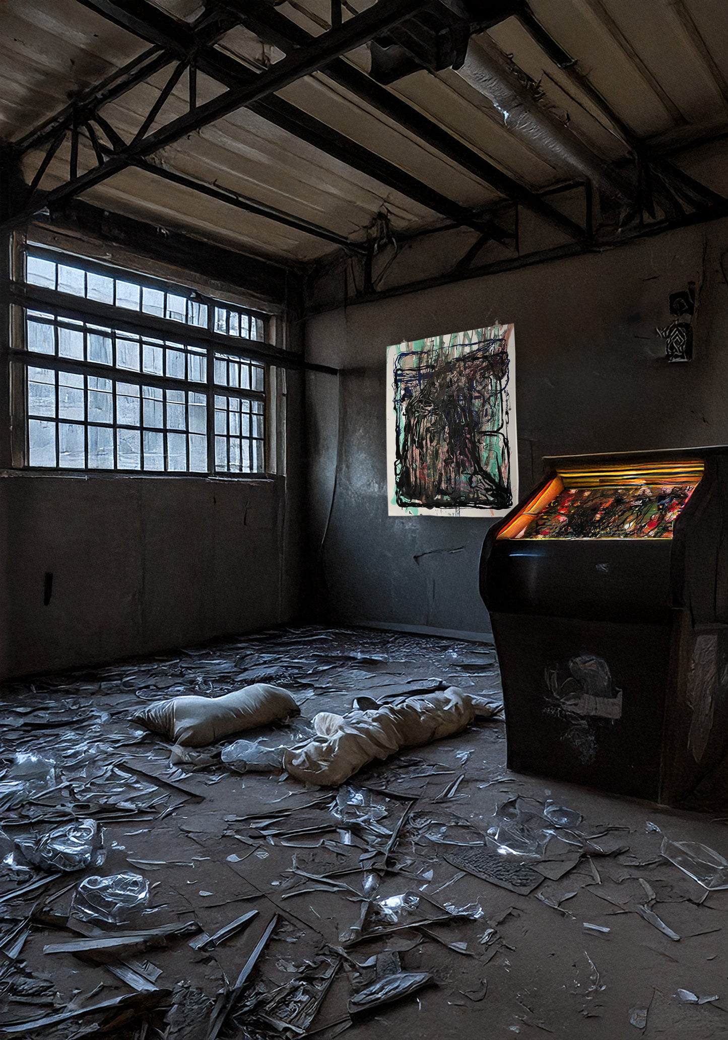 Bjarne Melgaard - untitled (dead guys get hardons too)