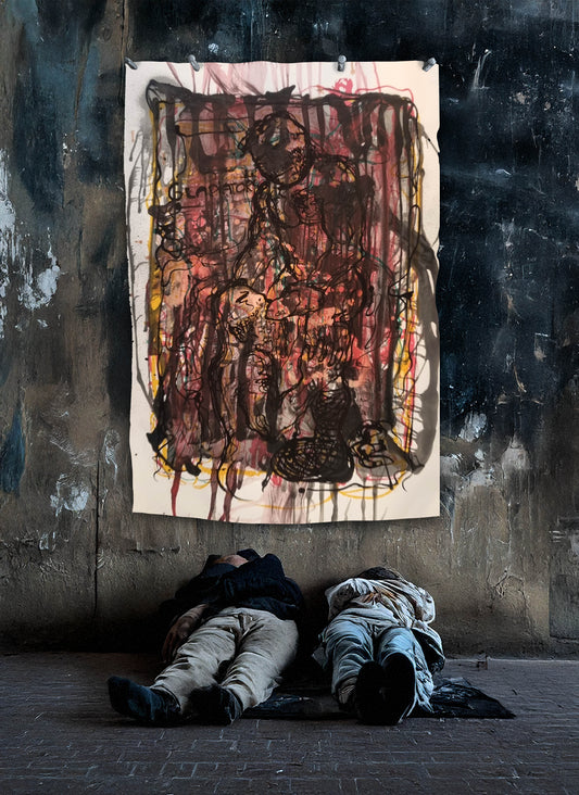 Bjarne Melgaard - untitled (dead guys get hardons too)