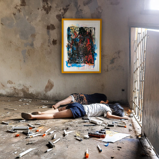 Bjarne Melgaard - untitled (dead guys get hardons too)