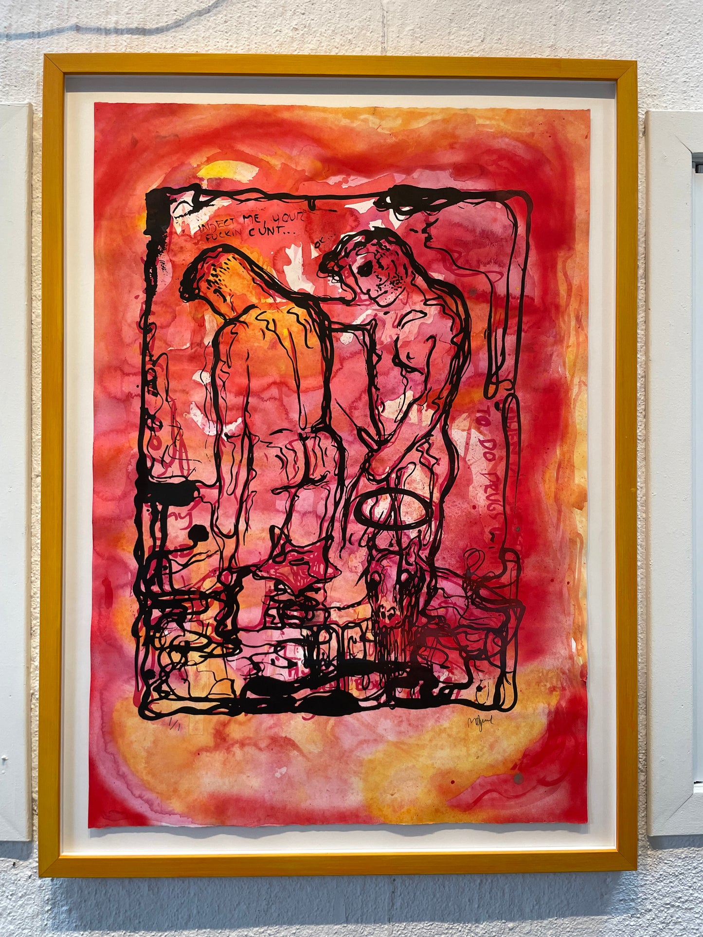 Bjarne Melgaard - untitled (dead guys get hardons too)