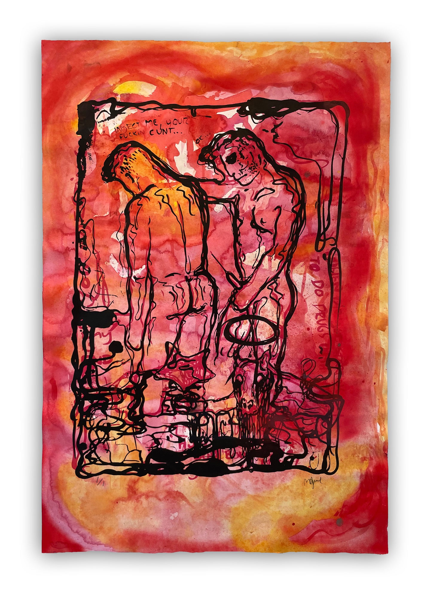 Bjarne Melgaard - untitled (dead guys get hardons too)