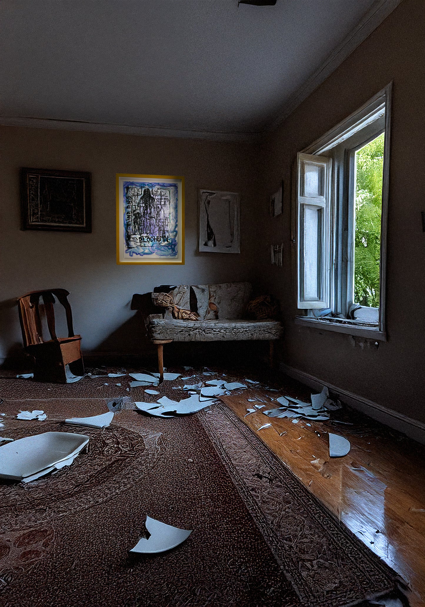 Bjarne Melgaard - untitled (dead guys get hardons too)