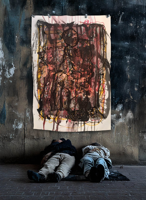 Bjarne Melgaard - untitled (dead guys get hardons too)