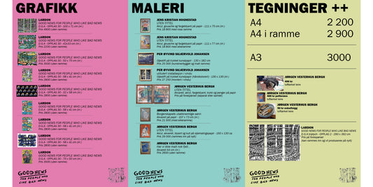 Verksliste / prisliste GOOD NEWS FOR PEOPLE WHO LIKE BAD NEWS