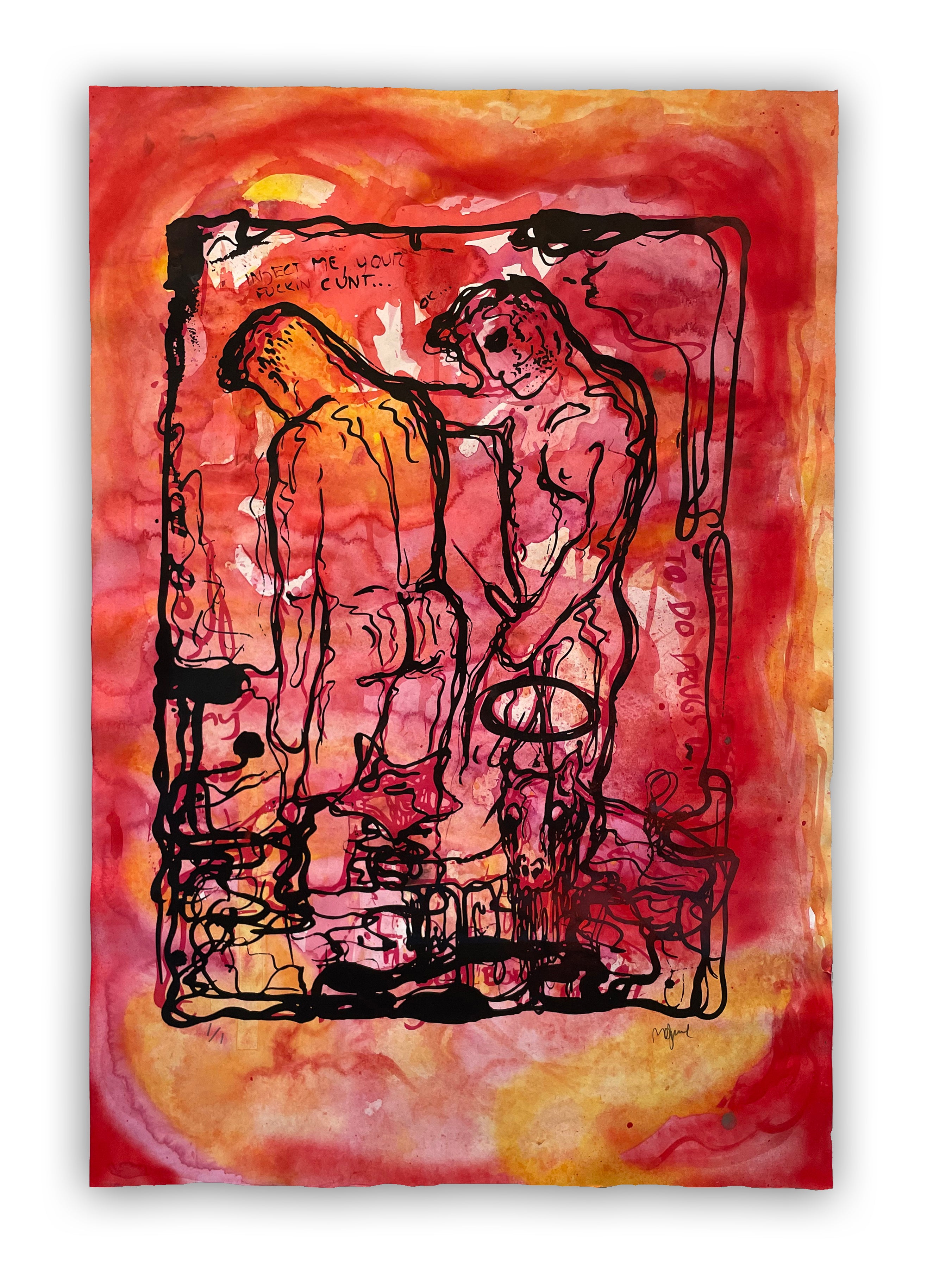 Bjarne Melgaard - untitled (dead guys get hardons too)